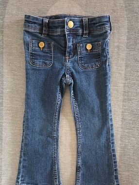 H&M Flared Leg Blue Jean 2t